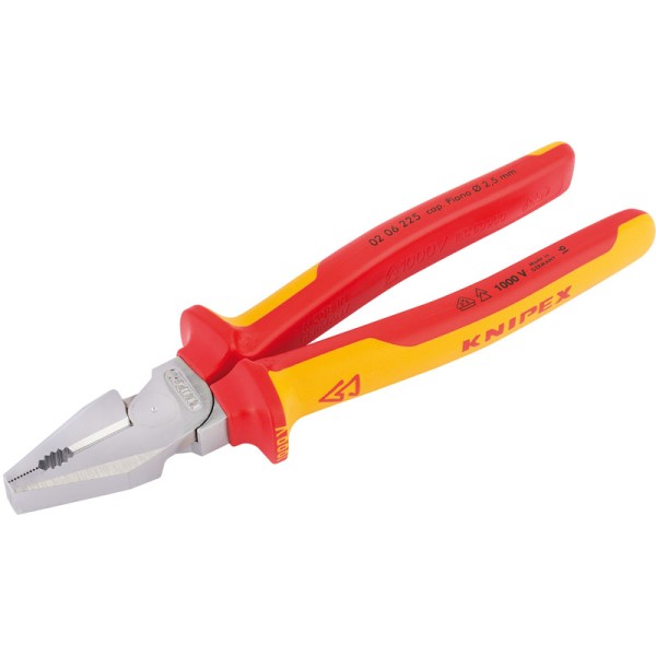 Draper Knipex 225mm Fully Insulated High Leverage Combination Pliers Draper Knipex 225mm Fully Insulated High Leverage Combination Pliers