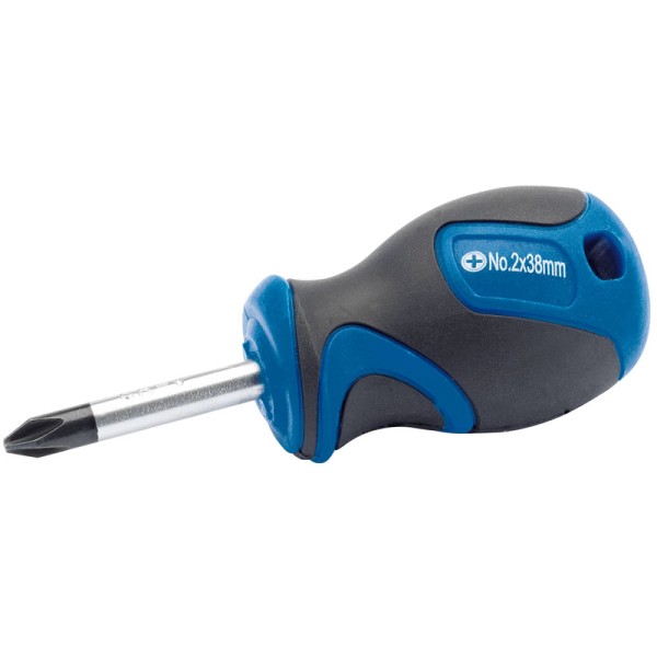 Draper No.2 x 38mm Cross Slot Screwdriver with Soft Grip Handles Draper No.2 x 38mm Cross Slot Screwdriver with Soft Grip Handles