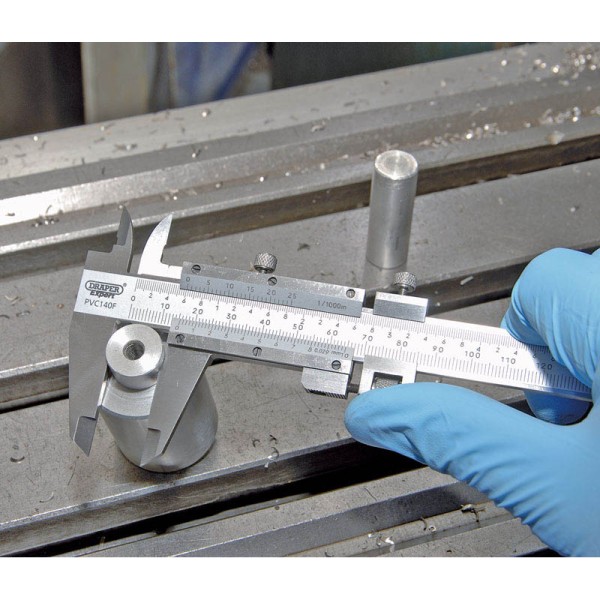 Draper EXPERT 0 - 140mm Vernier Caliper with Fine Adjustment Draper EXPERT 0 - 140mm Vernier Caliper with Fine Adjustment