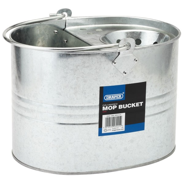 Draper 9L Galvanised Mop Bucket Draper 9L Galvanised Mop Bucket