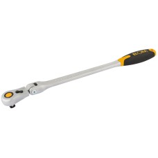 Draper 430mm 1/2" Square Drive Elora Quick Release Soft Grip Ratchet with Flexible Head