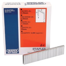 Draper 25mm Staples (5000)