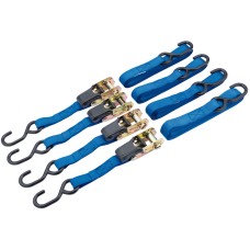 Draper 250kg Ratcheting Tie Down Straps (3.5m x 25mm) (4 Piece)