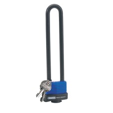 Draper U Bar Extra Long Shackle Lock with 2 Keys