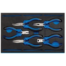 Draper Precision Plier Set in 1/4 Drawer EVA Insert Tray (5 Piece)