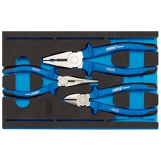 Draper EXPERT Heavy Duty Plier Set in 1/4 Drawer EVA Insert Tray (3 Piece)