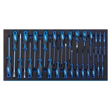 Draper EXPERT Soft Grip Screwdriver Set in Full Drawer EVA Insert Tray (27 Piece)