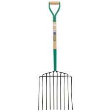 Draper 10 Prong Manure Fork with Wood Shaft and MYD Handle