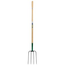 Draper 4 Prong Manure Fork with Wood Shaft