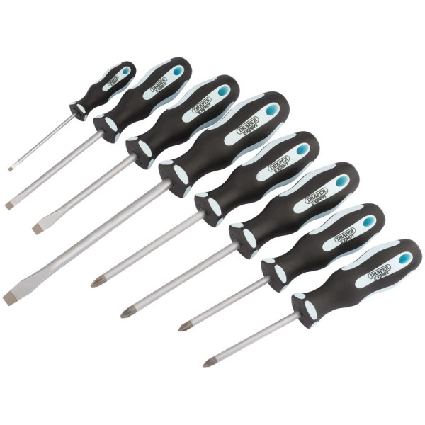 Draper EXPERT Soft Grip Screwdriver Set (8 Piece) Draper EXPERT Soft Grip Screwdriver Set (8 Piece)