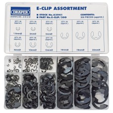 Draper E Clip Assortment (300 Piece)