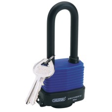 Draper 45mm Laminated Steel Padlock with Extra Long Shackle