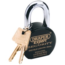 Draper EXPERT 63mm Heavy Duty Stainless Steel Padlock and 2 Keys