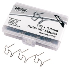 Draper EXPERT 0.8mm Double U Staples (50)