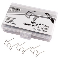 Draper EXPERT 0.8mm Bent Castle Staples (50)