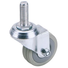 Draper 100mm Dia. Swivel Bolt Fixing Rubber Castor - S.W.L 80Kg