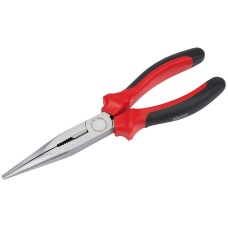 Draper 200mm Heavy Duty Long Nose Pliers with Soft Grip Handles