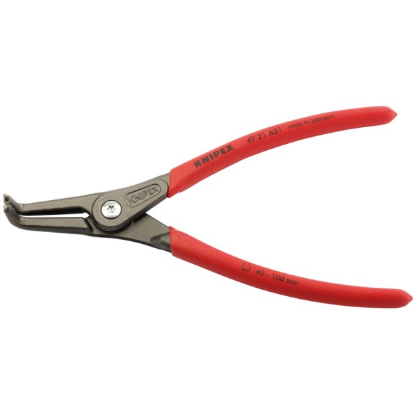 Draper Knipex 210mm 90° External Straight Tip Circlip Pliers 40 - 100mm Capacity Draper Knipex 210mm 90° External Straight Tip Circlip Pliers 40 - 100mm Capacity