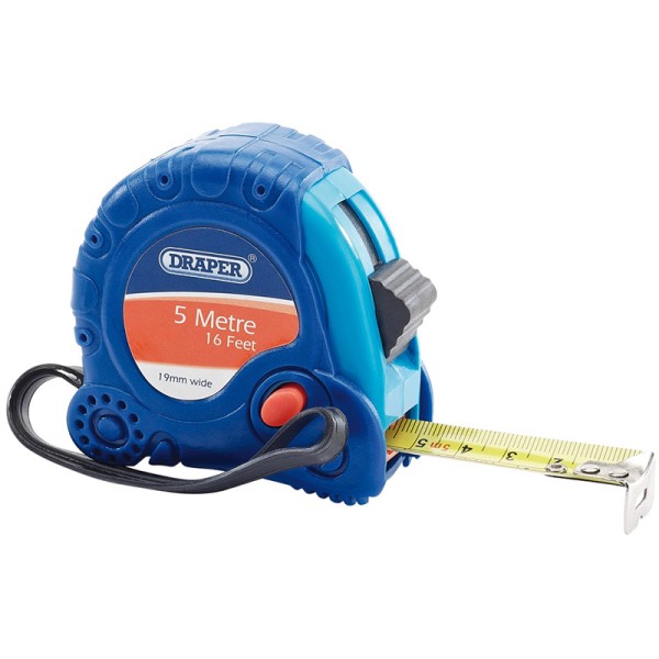 Draper 5m/16ft x 19mm Measuring Tape Draper 5m/16ft x 19mm Measuring Tape