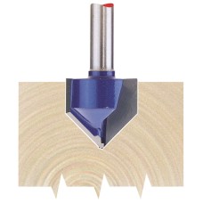 Draper 1/4" Groove 19mm x 90° TCT Router Bit