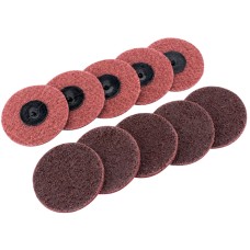 Draper Ten 75mm Polycarbide Abrasive Pads (Medium)