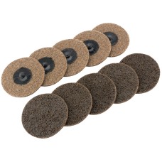 Draper Ten 75mm Polycarbide Abrasive Pads (Course)