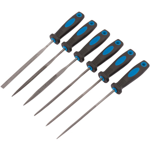 Draper 150mm Soft Grip Needle File Set (6 Piece) Draper 150mm Soft Grip Needle File Set (6 Piece)