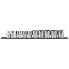 Draper EXPERT 3/8" Sq. Dr. Imperial Socket Set on Metal Rail (11 Piece)