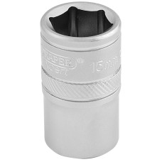 Draper EXPERT 1/2" Square Drive 6 Point Metric Socket (15mm)