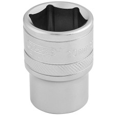 Draper EXPERT 1/2" Square Drive 6 Point Metric Socket (20mm)