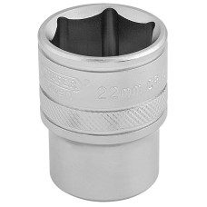 Draper EXPERT 1/2" Square Drive 6 Point Metric Socket (22mm)