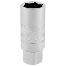 Draper EXPERT 3/8" Square Drive 12mm Thread 6 Point Satin Chrome Spark Plug Socket (18mm Socket)