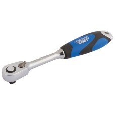 Draper EXPERT 1/4" Sq. Dr. 60 Tooth Micro Head Reversible Soft Grip Ratchet