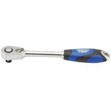 Draper EXPERT 1/2" Sq. Dr. 60 Tooth Micro Head Reversible Soft Grip Ratchet
