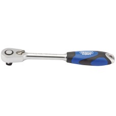 Draper EXPERT 1/2" Sq. Dr. 60 Tooth Micro Head Reversible Soft Grip Ratchet