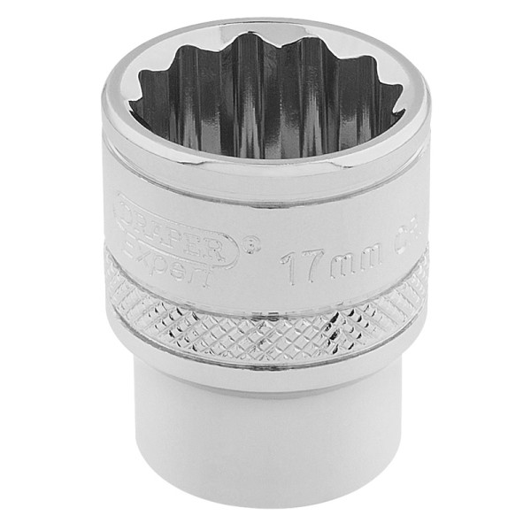 Draper EXPERT 3/8" Square Drive Hi-Torq® 12 Point Socket (17mm) Draper EXPERT 3/8" Square Drive Hi-Torq® 12 Point Socket (17mm)