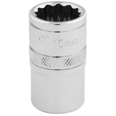 Draper EXPERT 1/2" Square Drive Hi-Torq® 12 Point Socket (15mm)