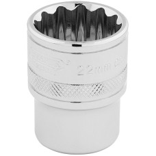 Draper EXPERT 1/2" Square Drive Hi-Torq® 12 Point Socket (22mm)