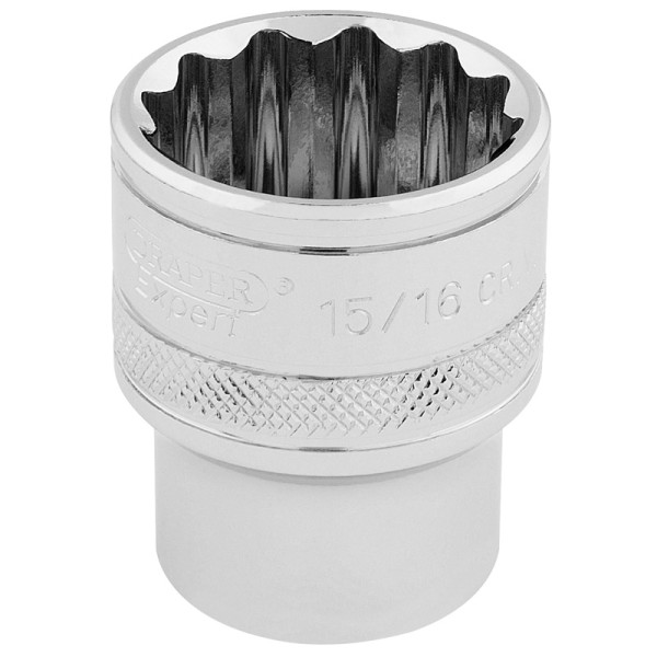 Draper EXPERT 1/2" Square Drive Hi-Torq® 12 Point Socket (15/16") Draper EXPERT 1/2" Square Drive Hi-Torq® 12 Point Socket (15/16")