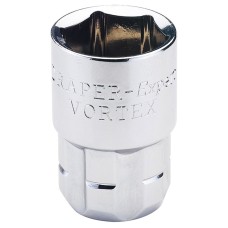 Draper EXPERT 7/16" 6 Point 20mm Drive Vortex Socket Draper EXPERT 7/16" 6 Point 20mm Drive Vortex Socket