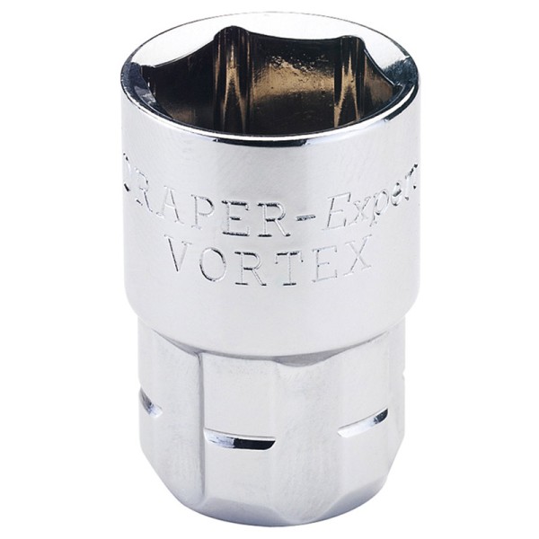 Draper EXPERT 7/16" 6 Point 20mm Drive Vortex Socket Draper EXPERT 7/16" 6 Point 20mm Drive Vortex Socket