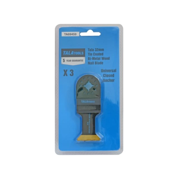 TALATools Multi-Tool Bi-Metal Wood with Nails Blade 32mm (Pack 3) TALATools Multi-Tool Bi-Metal Wood with Nails Blade 32mm (Pack 3)