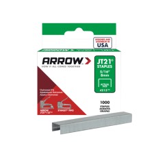 Arrow JT21 T27 Staples 8mm ( 5/16in) Box 5000