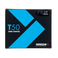 Arrow T50 Staples 6mm (1/4in) Bulk Pack 5000
