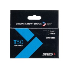 Arrow T50 Staples Stainless Steel 506SS 10mm (3/8in) Box 1000