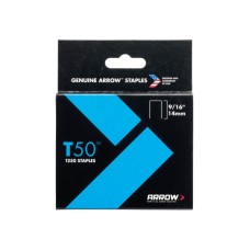 Arrow T50 Staples 14mm (9/16in) Box 1250