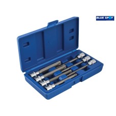 BlueSpot Tools Extra Long 3/8in Square Drive Torx Bit Sockets 7 Piece