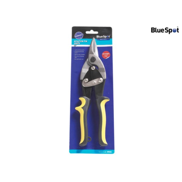 BlueSpot Tools Aviation Tin Snips Straight Cut 250mm (10in) BlueSpot Tools Aviation Tin Snips Straight Cut 250mm (10in)
