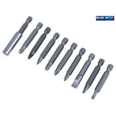 BlueSpot Tools Power Bit Set Assorted, 10 Piece