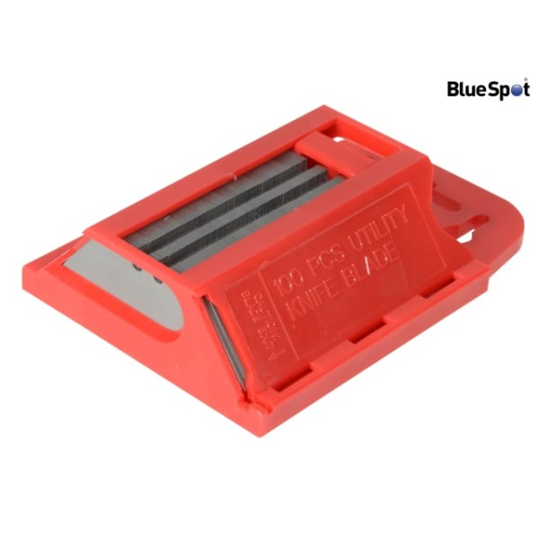 BlueSpot Tools Utility Blades In Holder 100 Piece BlueSpot Tools Utility Blades In Holder 100 Piece